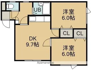 FIVE美原(ファイブミハラ)【2F右号室】の間取り
