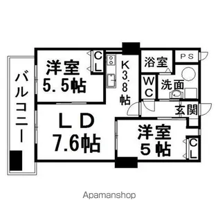 エターナルアイランドパレス【3階】の間取り