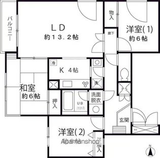 東京都練馬区中村3丁目【マンション】の間取り