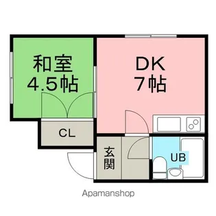 ホワイトビルA【5階】の間取り