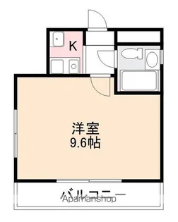 コーポリバーサイド【2階】の間取り