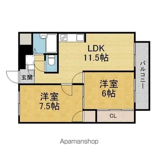 スカイハイツIKEDA【301号室】の間取り