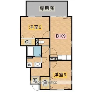 グランモア白浜【105号室】の間取り