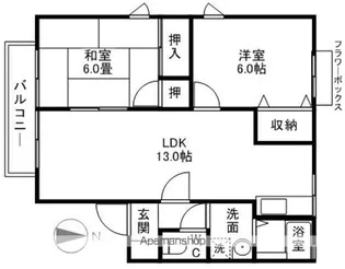 コート・ファミールA・B【A202号室】の間取り