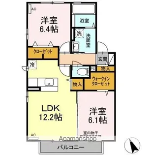 ドリームキャンパス II【2階】の間取り