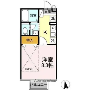プリマベーラ B【2階】の間取り