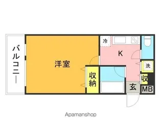 メゾン・ド・城西【209号室】の間取り