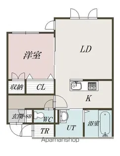 シャルマン旭神D棟【204号室】の間取り