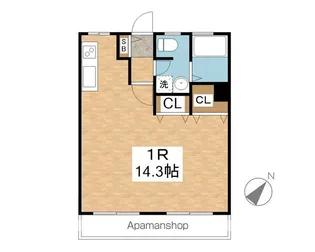 FIRST HIRO’S2【307号室】の間取り