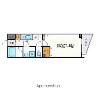 クレヴィスタ中板橋Ⅱ【2階】の間取り