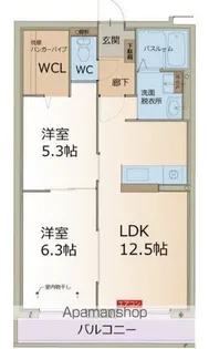 リーフ長津良【203号室】の間取り