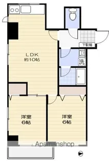 ラ・ルース国立【2階】の間取り