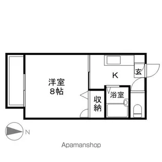 フレグランス附中駅前【102号室】の間取り