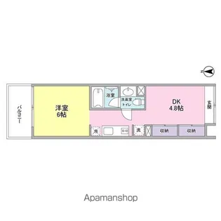 WELLTOWER【6階】の間取り