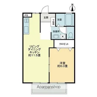 フォブールHANA【2階】の間取り