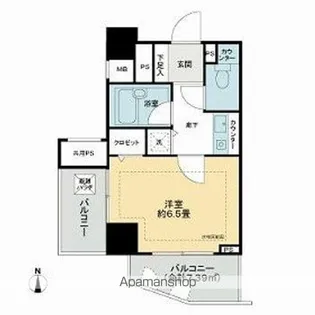 アルシオン芝浦【2階】の間取り