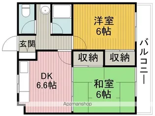 コーニッシュ豊中【1階】の間取り