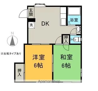 フォーブル花水木【201号室】の間取り