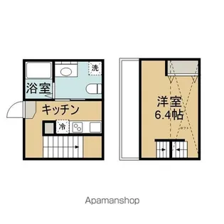 デザイナーズコーポ 旭ヶ丘【1階】の間取り