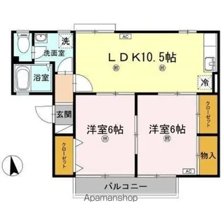 セントラルコート【2階】の間取り