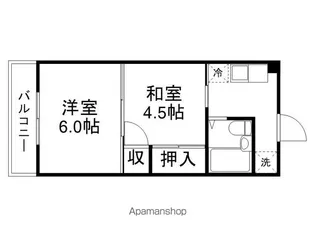ロイヤルハイツ池田【119号室】の間取り