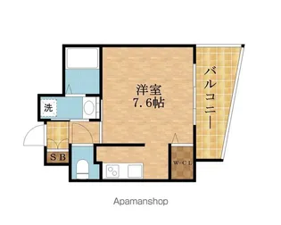 ウィスタリア京橋.【201号室】の間取り