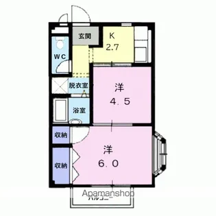 レジデンスK【2階】の間取り