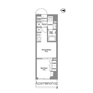 BPRレジデンス東日暮里【5階】の間取り