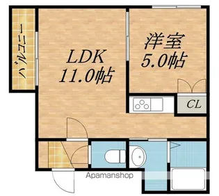 エスコート31【402号室】の間取り