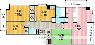 COZY桜の町【3階】の間取り