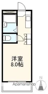 ヴィラ昭和町【206号室】の間取り