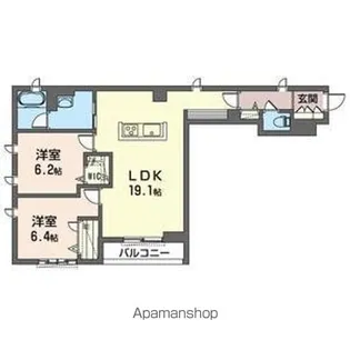 マロングランデ【203号室】の間取り