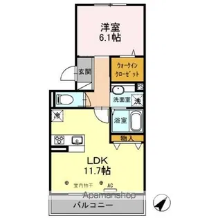 コモドTEN【3階】の間取り