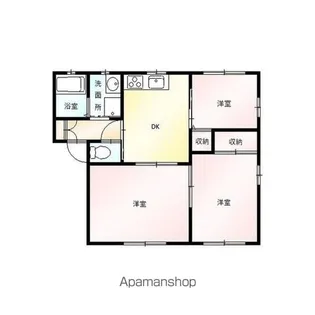 ロワール久保田A【2階】の間取り