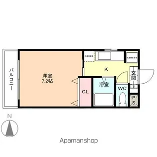 ハイコーポ五福【103号室】の間取り