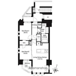 ジオイド三番町【3階】の間取り