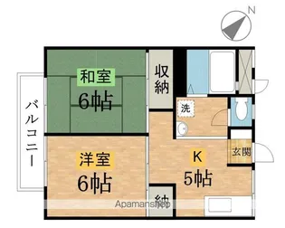 エスポワールときわ【202号室】の間取り