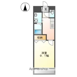 ブラウニーピア【2階】の間取り
