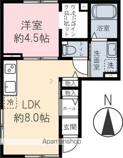 LUCE DEL SOLE (ルーチェ デル ソーレ)【1階】の間取り