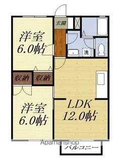 ミーテルーチェ村松【2階】の間取り