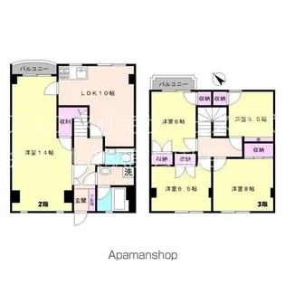 穂積目白館【201号室】の間取り