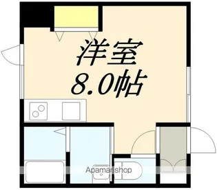 1Rの間取り画像