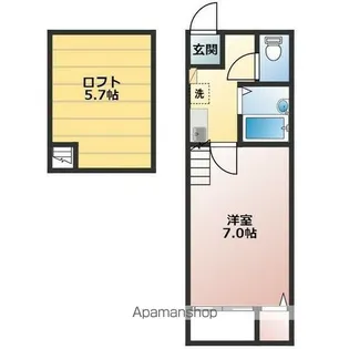 ヴィラ百人町【1階】の間取り