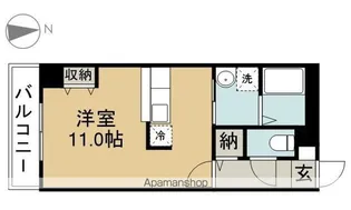 リアライズ七宝【206号室】の間取り
