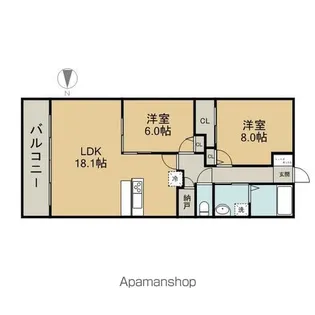 グラン・アベニュー 名駅南【9階】の間取り