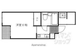 プラネシア中立売【404号室】の間取り