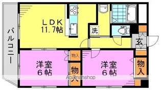 東京都杉並区松ノ木1丁目【マンション】の間取り