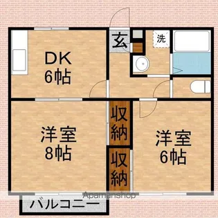 プチシェスタ【2階】の間取り