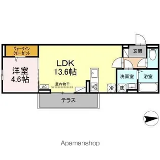 DーROOM伊勢1丁目【1階】の間取り
