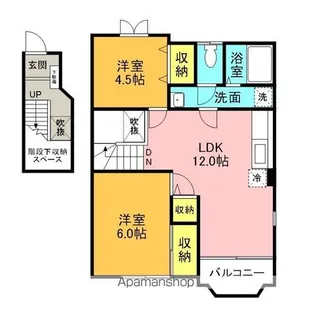 クレストールANAN【2階】の間取り